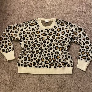 Animal print sweater